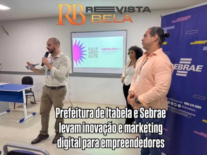 A Prefeitura de Itabela, em parceria com o Sebrae, a Secretaria de Administração e a Sala do Empreendedor, promoveu na última quarta-feira (06), no auditório do Colégio Municipal, a palestra “Marketing Digital”